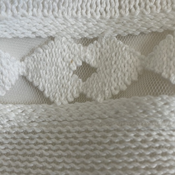 Kobi Halperin Amani Fringe Hem Knit Dress in White Sz 6 - Picture 6 of 9